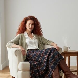 Reitmans Green One Button Knit Cardigan Size XL